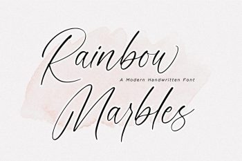 Rainbow Marbles Free Font