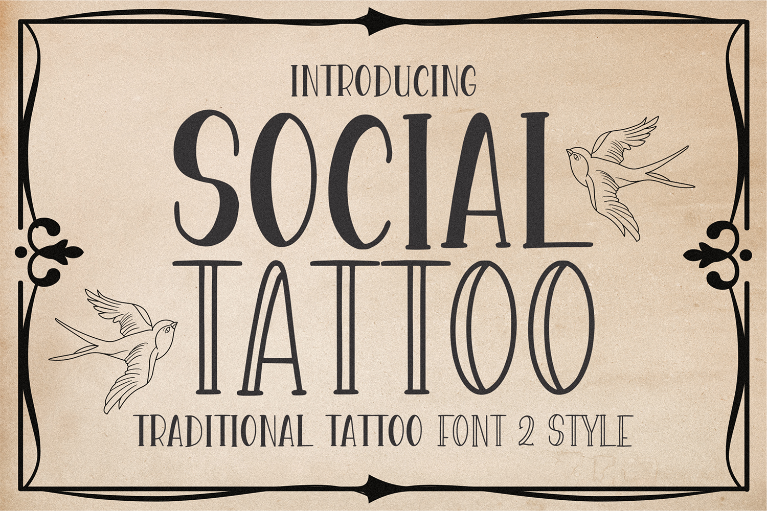Social Tattoo Free Font