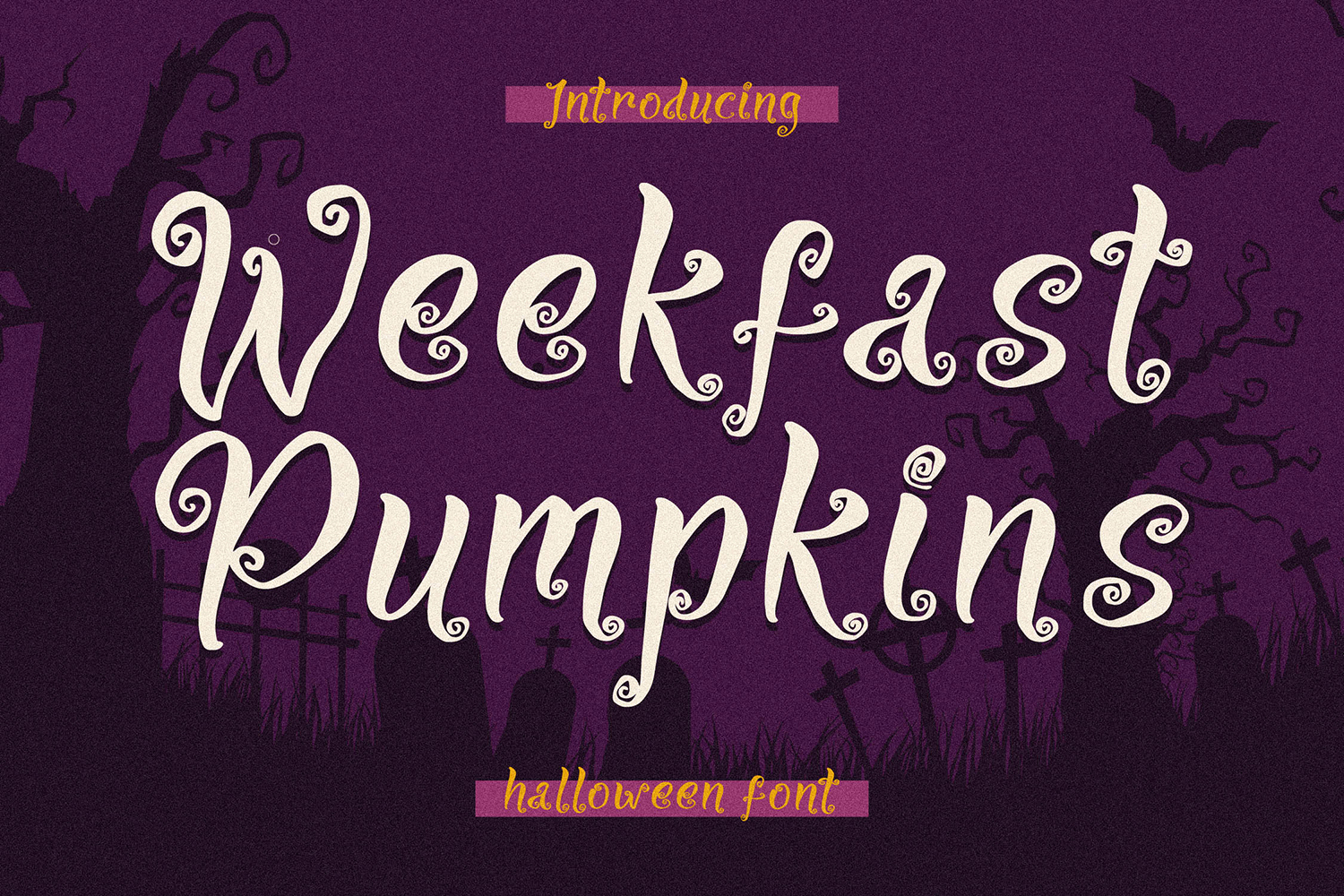 Weekfast Pumpkins Free Font