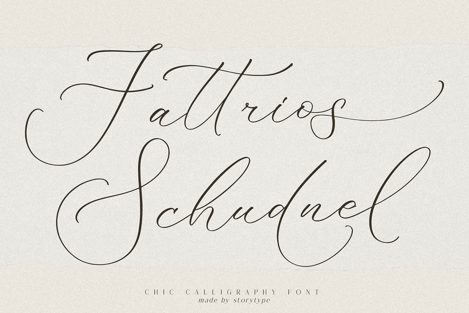 Fattrios Schudnel Free Font