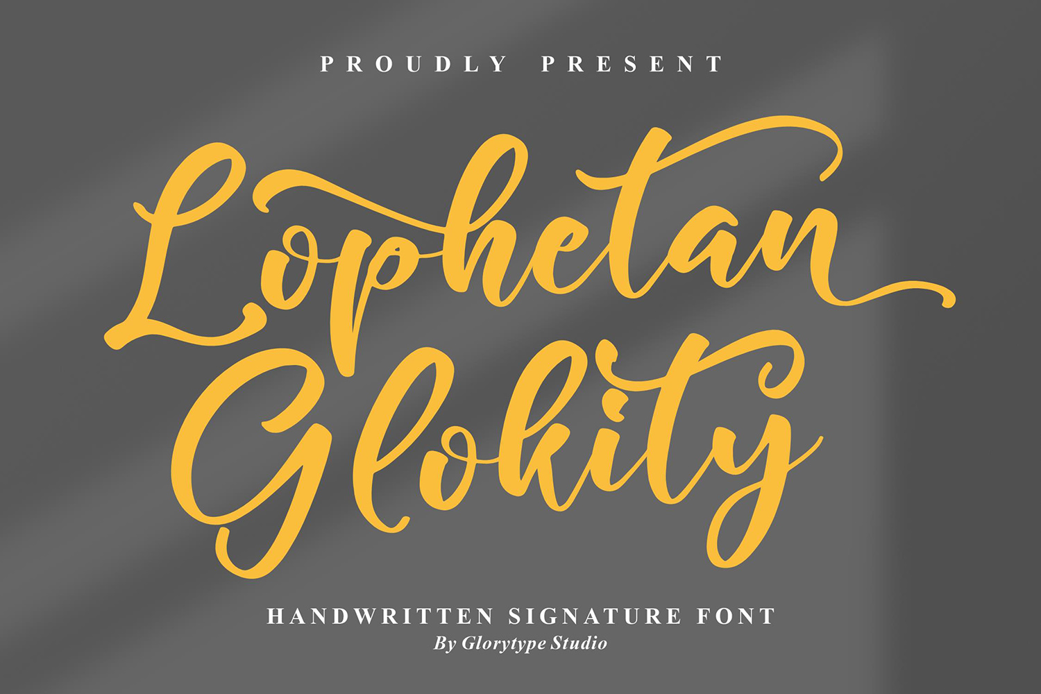 Lophetan Glokity Free Font