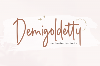 Demigoldetty Free Font