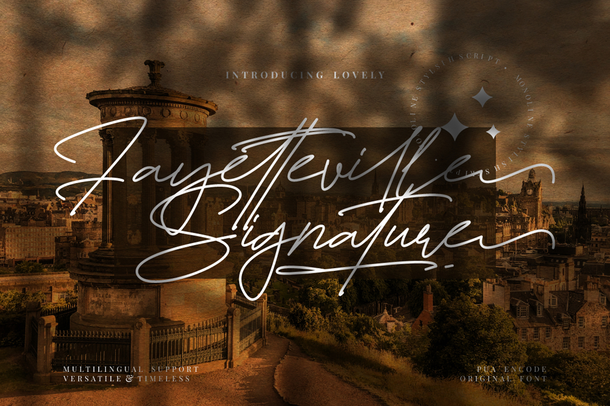 Fayetteville Signature Free Font