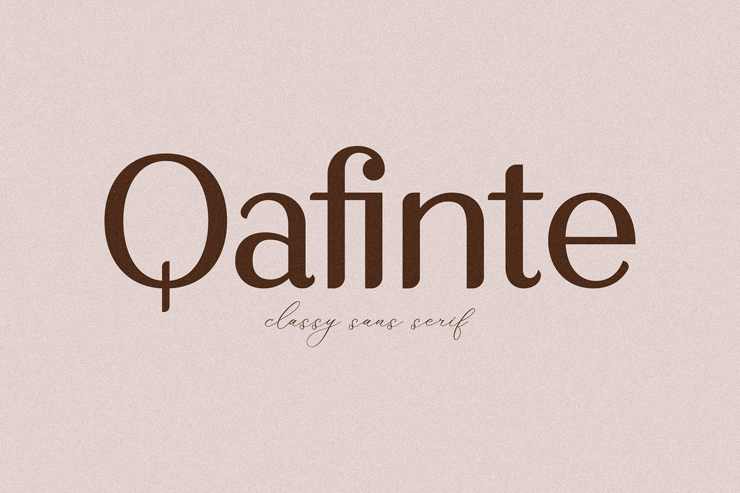 Qafinte Free Font
