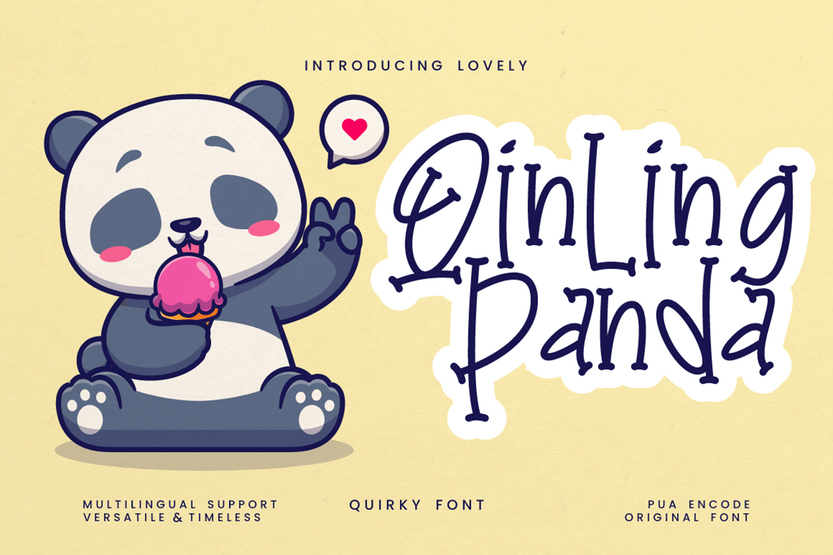 Qinling Panda Free Font