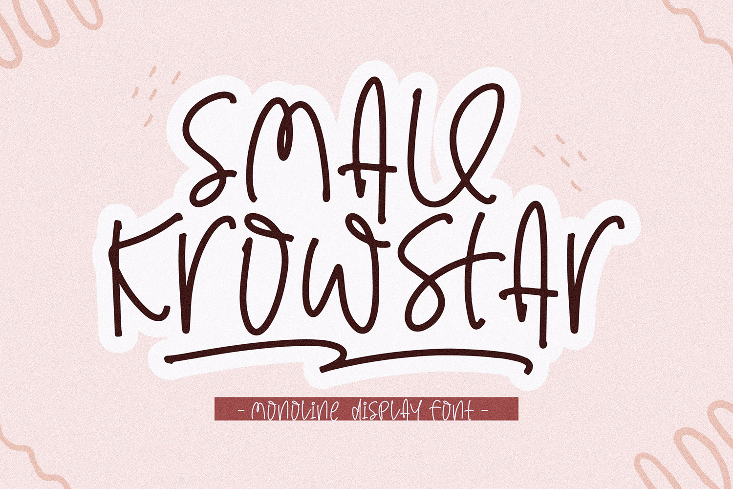 Small Krowstar Free Font