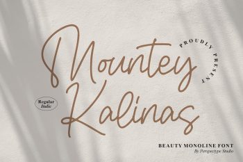 Mountey Kalinas Free Font