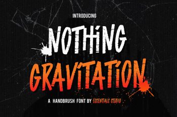 Nothing Gravitation Free Font