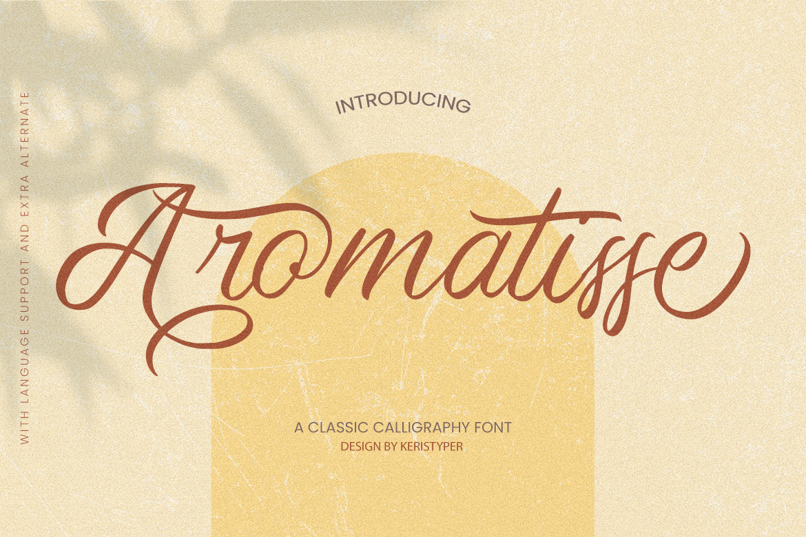 Aromatisse Free Font