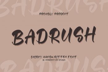 Badrush Free Font