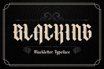 Blacking Free Font