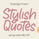 Stylish Quotes Free Font