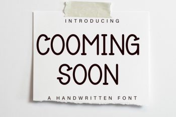 Cooming Soon Free Font