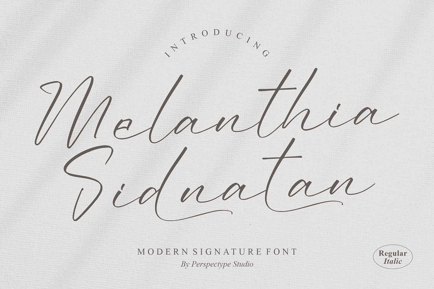 Melanthia Sidnatan Free Font