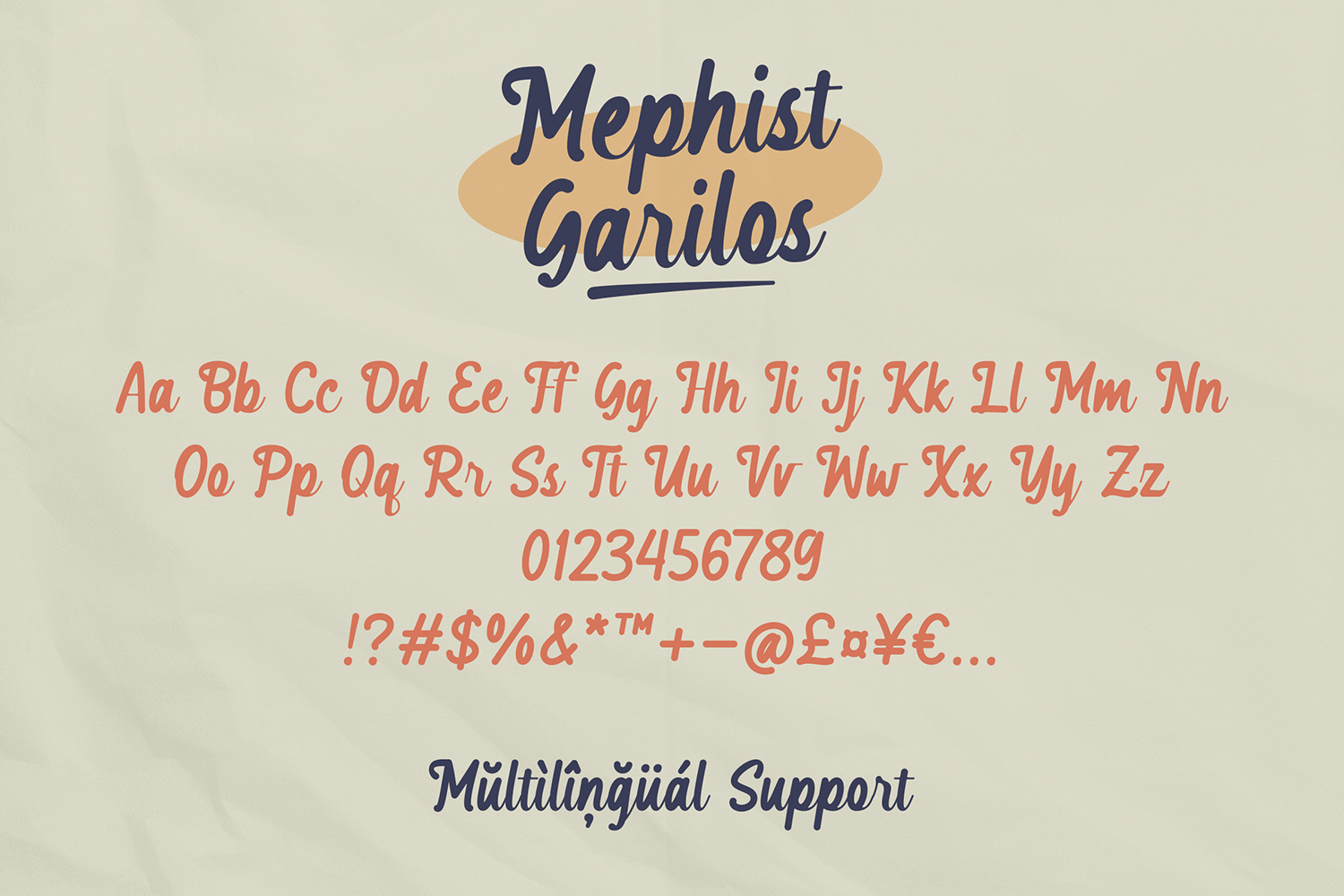 Mephist Garilos Free Font