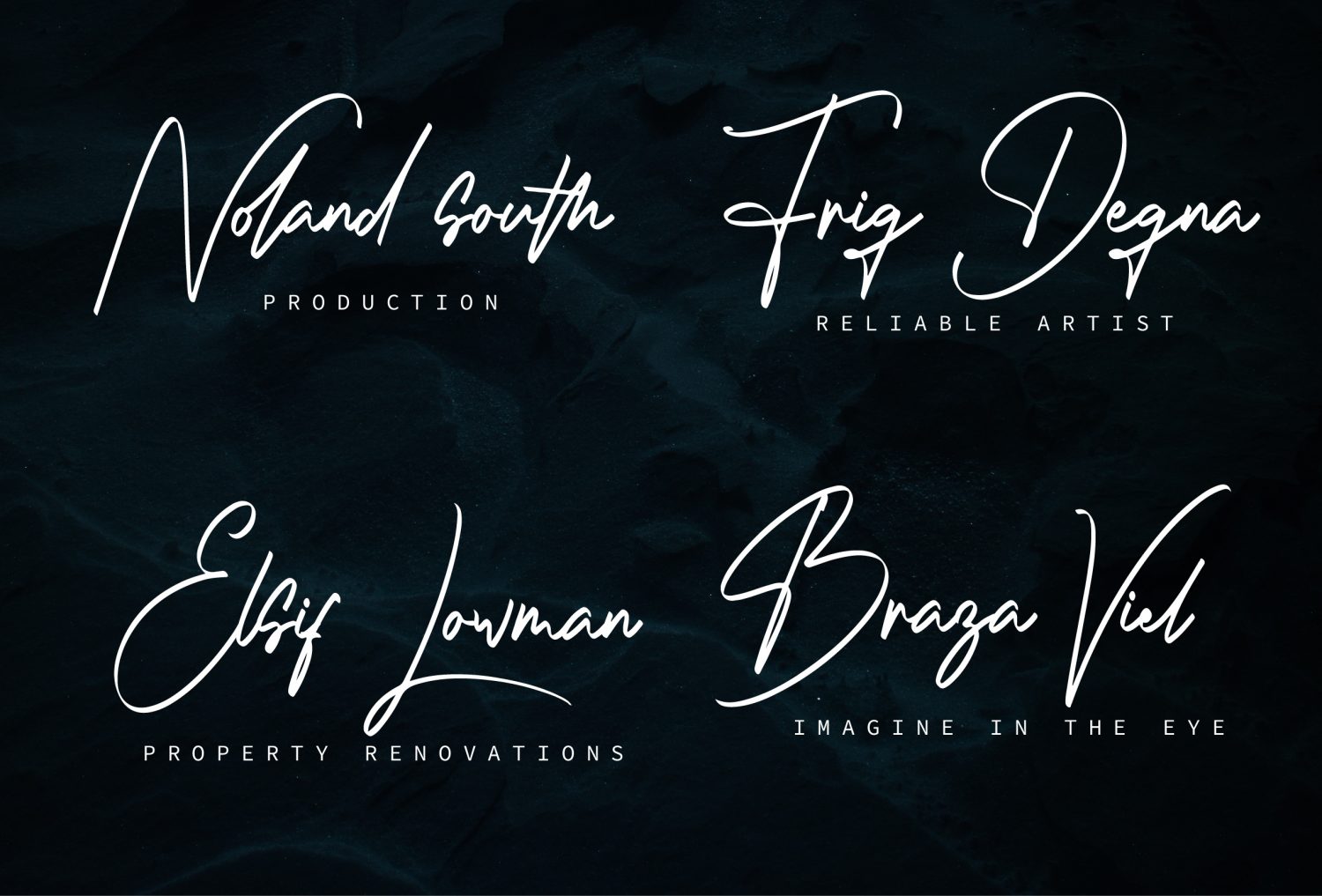 Pictures Signature Free Font