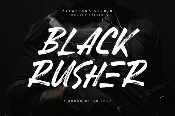 Black Rusher Free Font