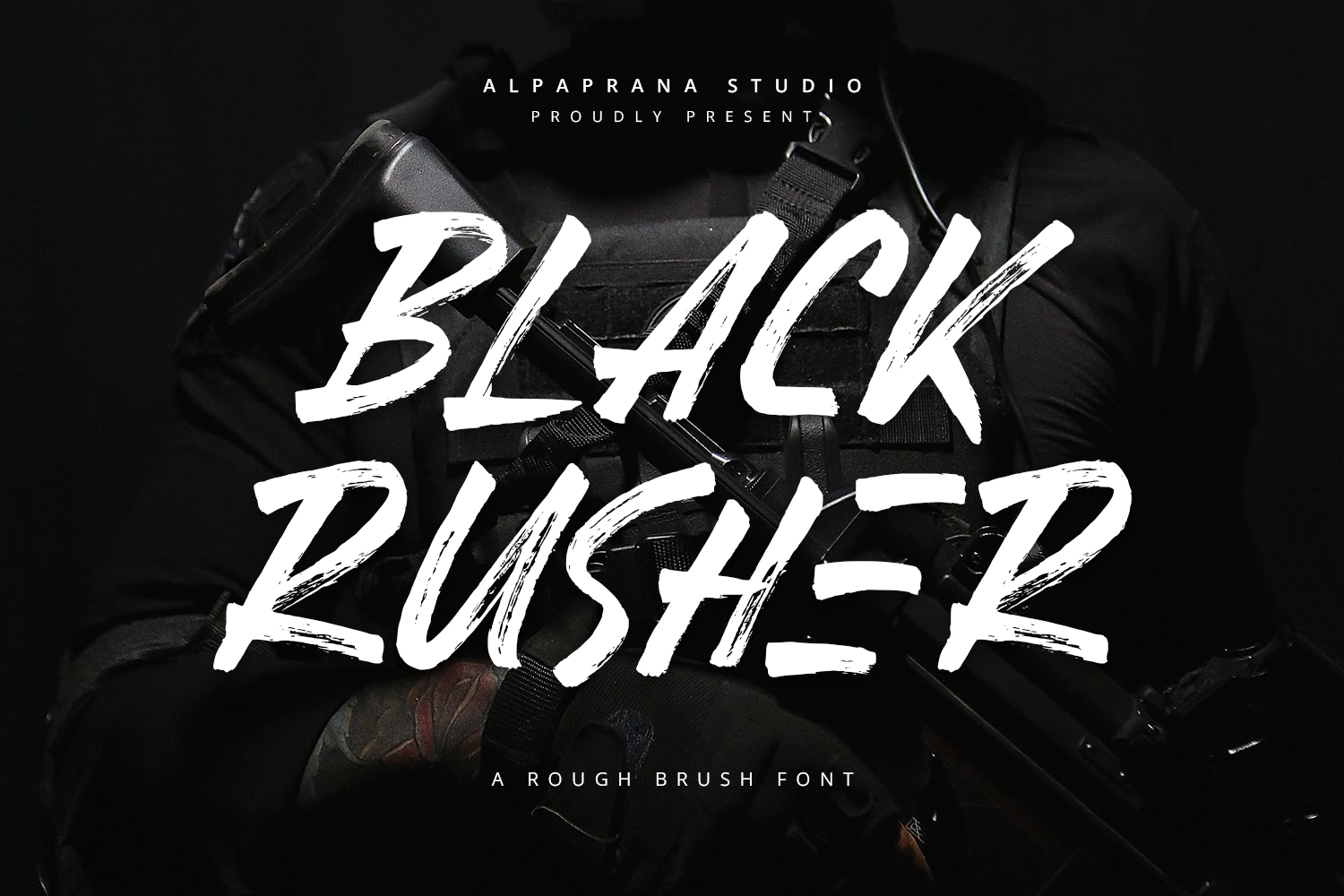 Black Rusher Free Font