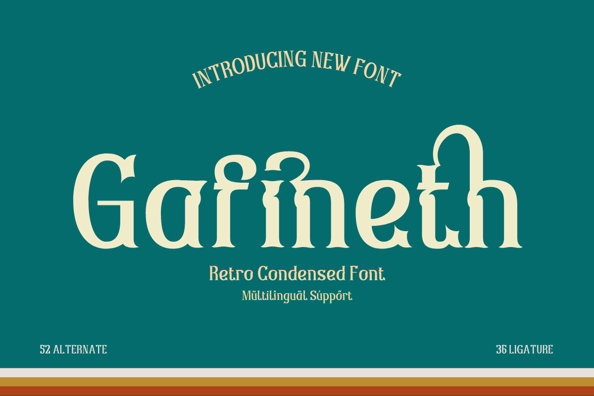 Gafineth Free Font