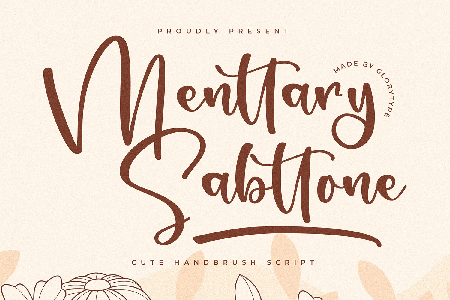 Menttary Sabttone Free Font