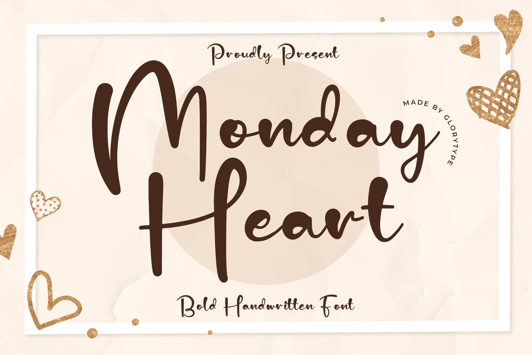 Monday Heart Free Font