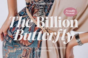 The Billion Butterfly Free Font