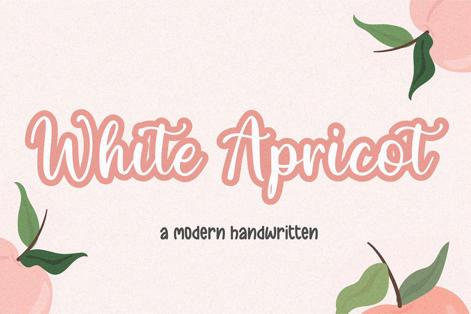 White Apricot Free Font