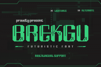 Brekgu Free Font