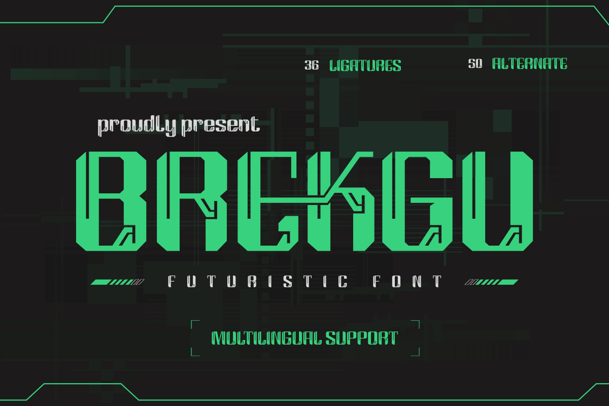 Brekgu Free Font