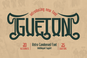 Gueton Free Font