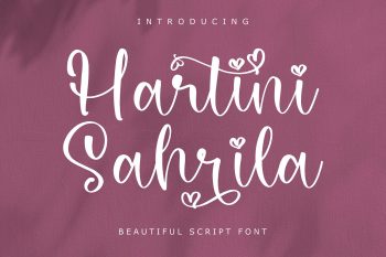 Hartini Sahrila Free Font