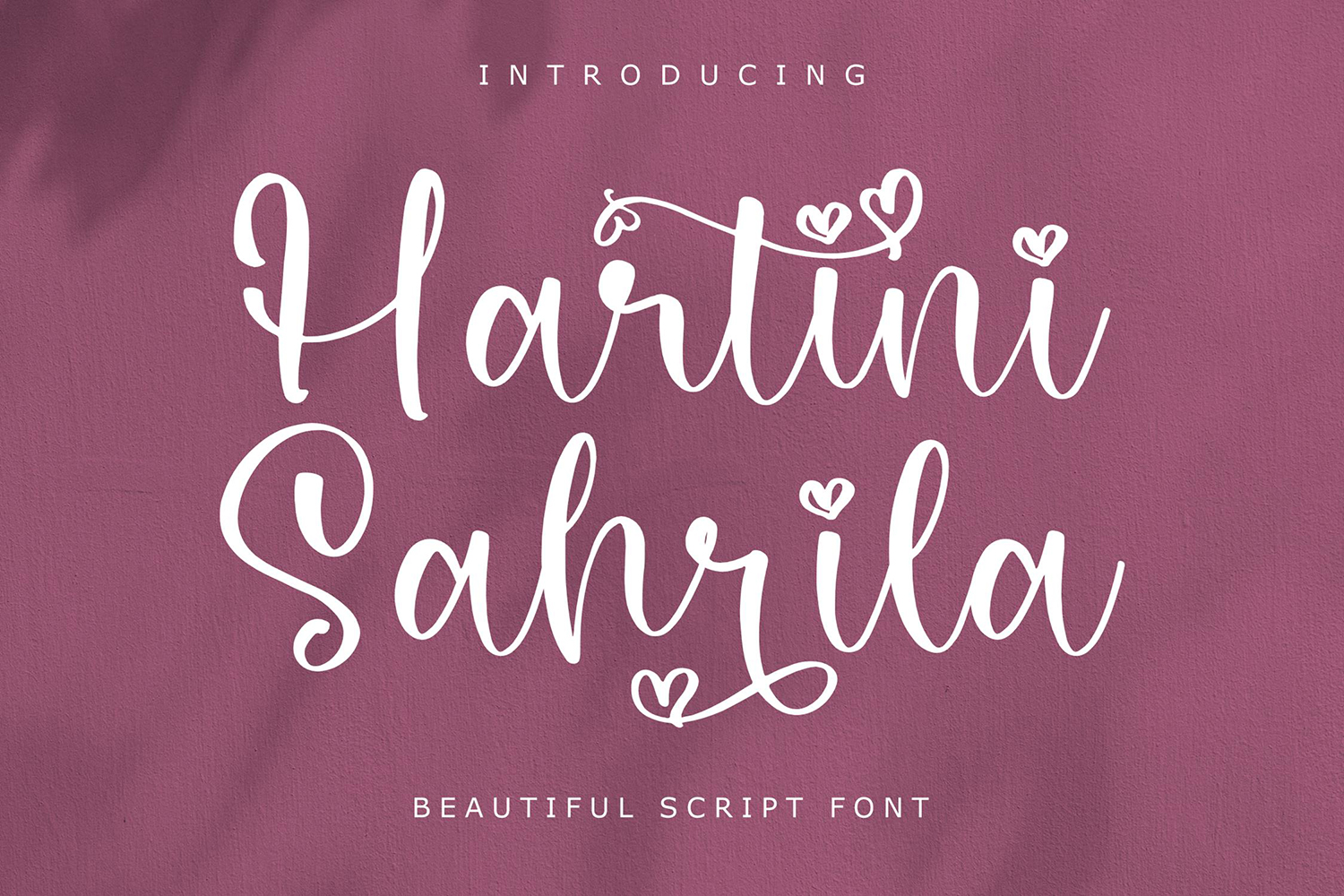 Hartini Sahrila Free Font