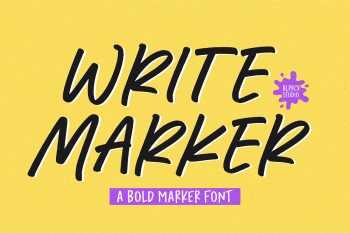 Write Marker Free Font