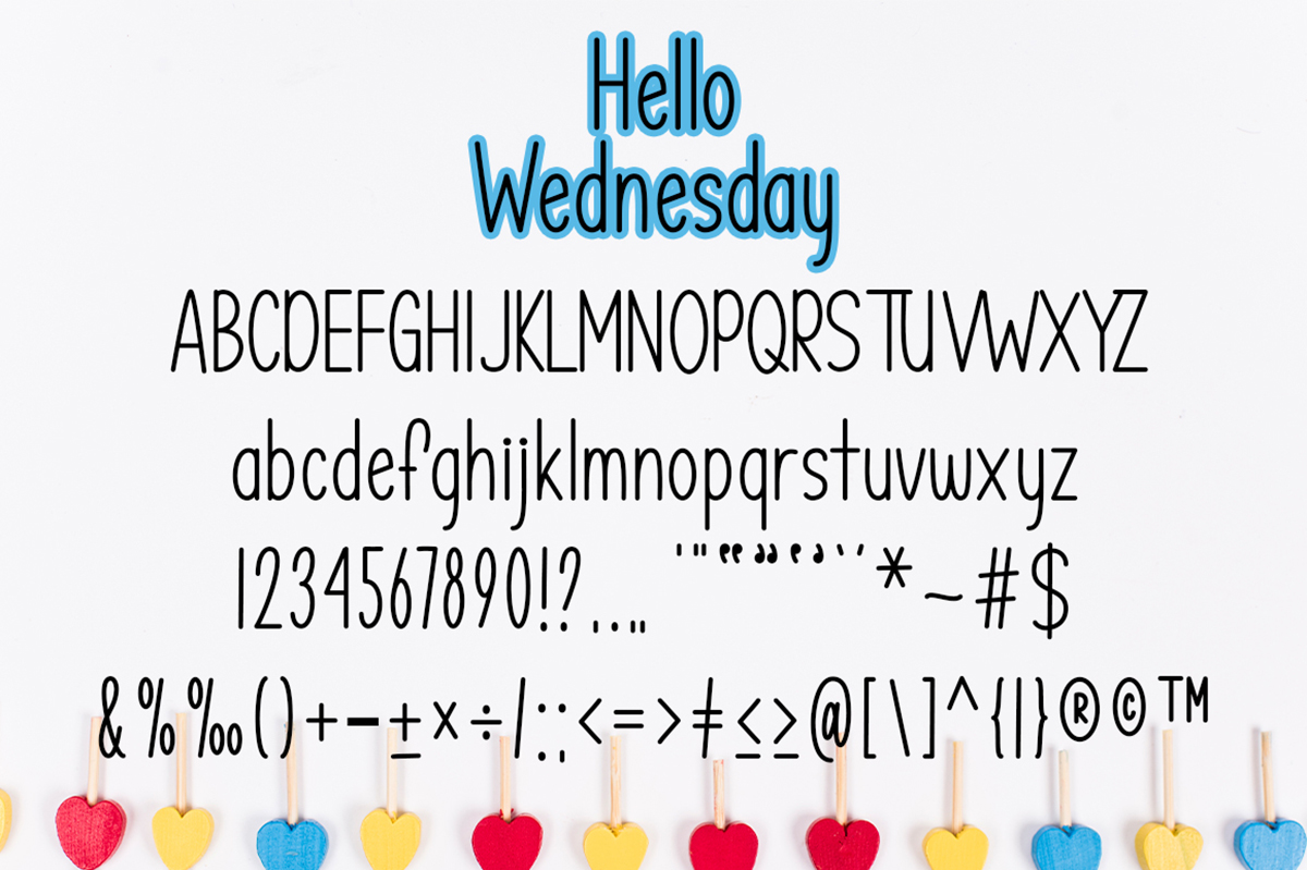 Hello Wednesday Free Font