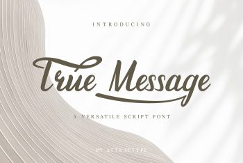 True Message Free Font