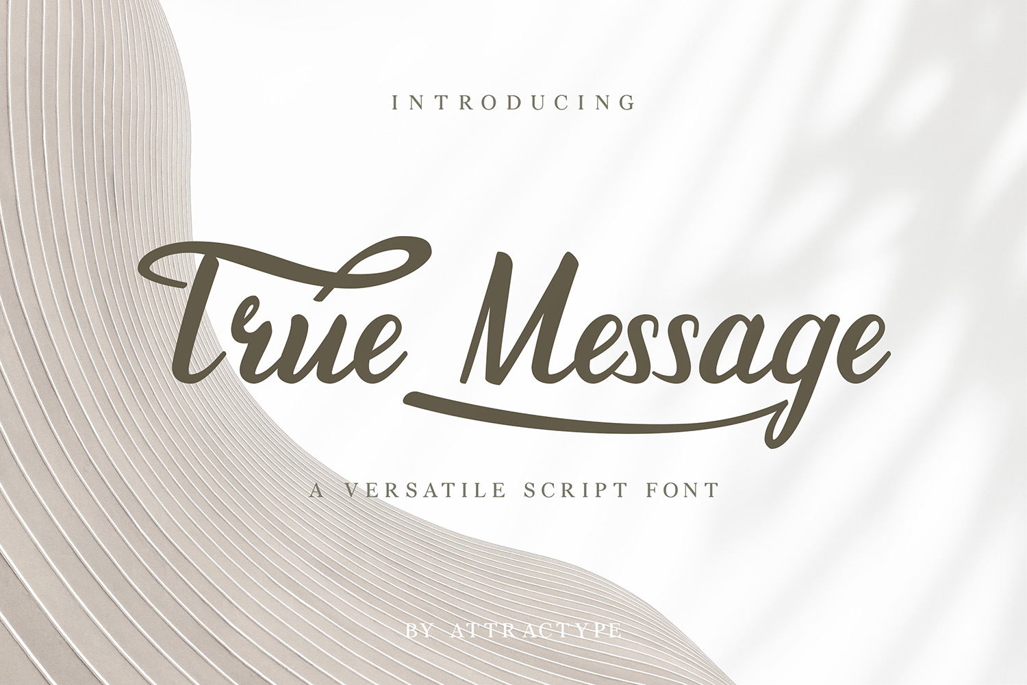 True Message Free Font