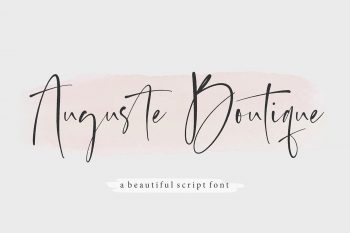 Auguste Boutique Free Font