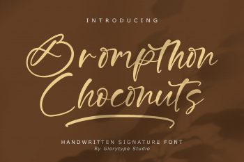 Brompthon Choconuts Free Font
