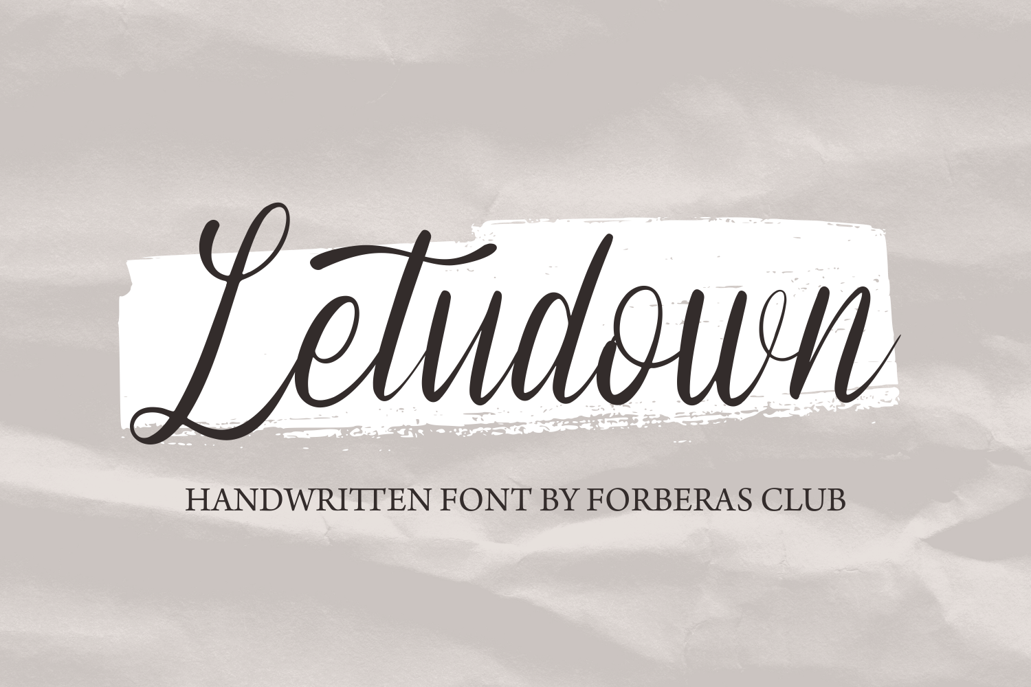 Letudown Free Font