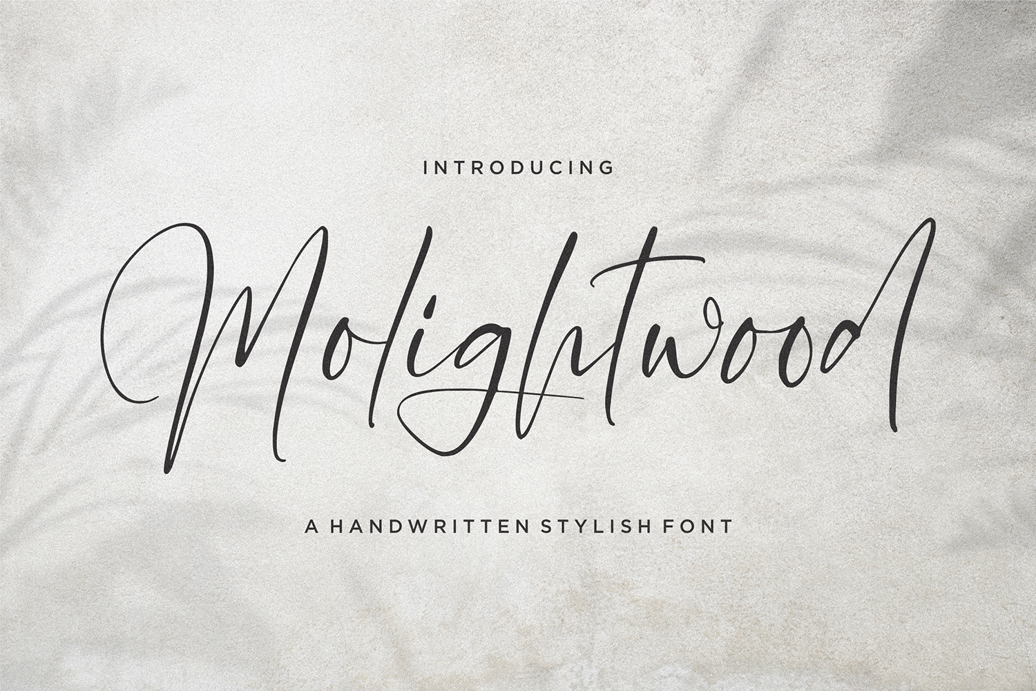 Molighwood Free Font