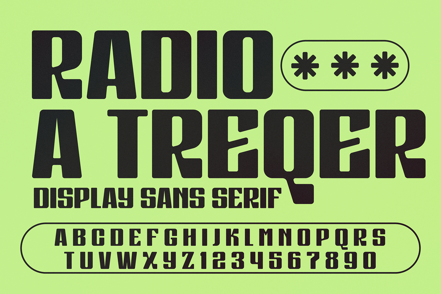Radio a Treqer Free Font