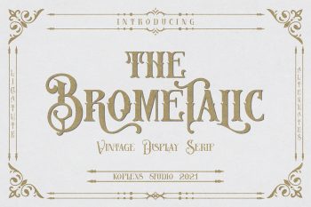 Brometalic Free Font