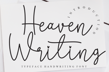 Heaven Writing Free Font