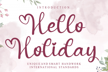 Hello Holiday Free Font