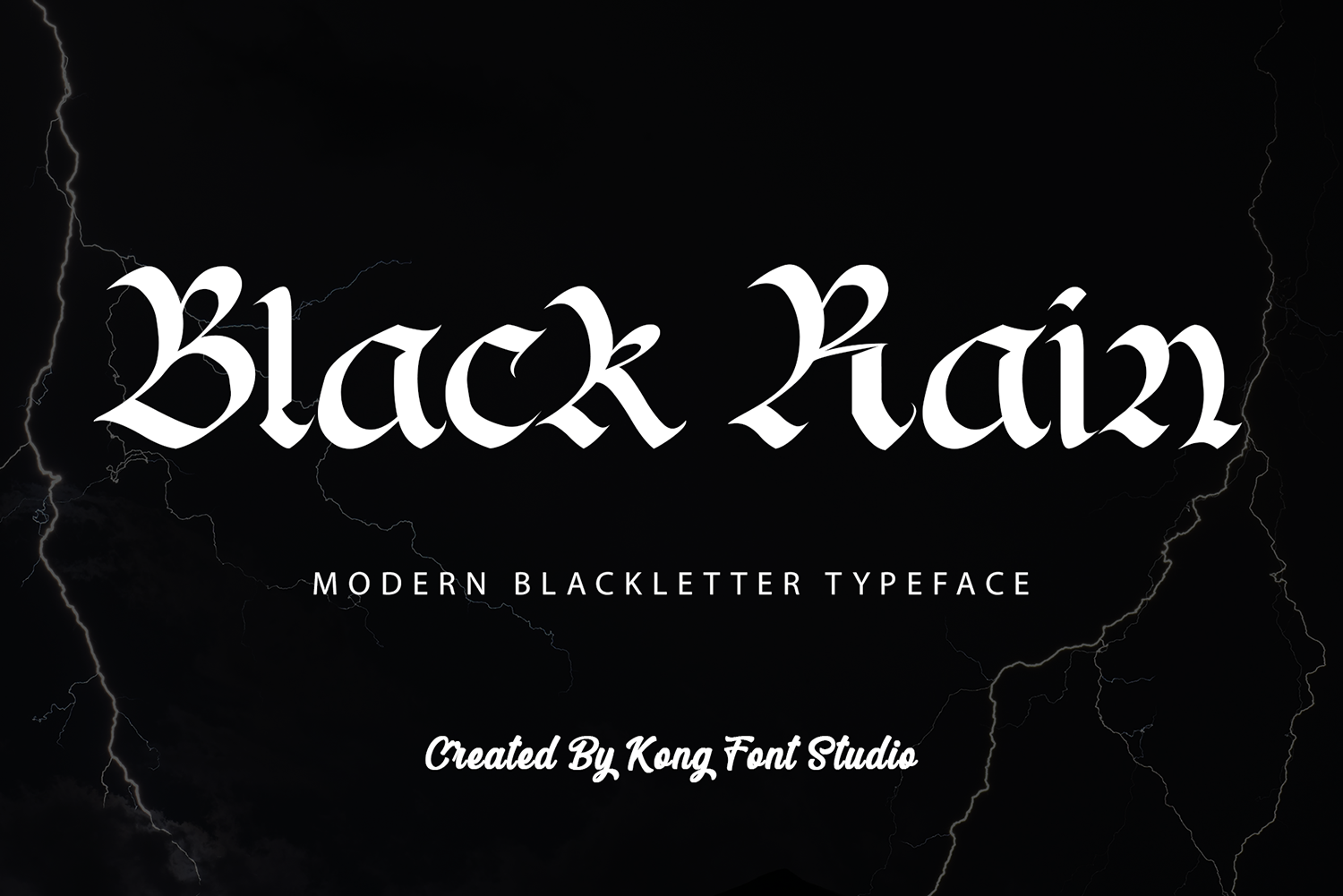 Black Rain Free Font