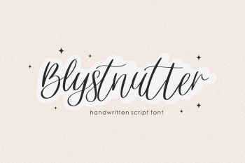 Blystnutter Free Font