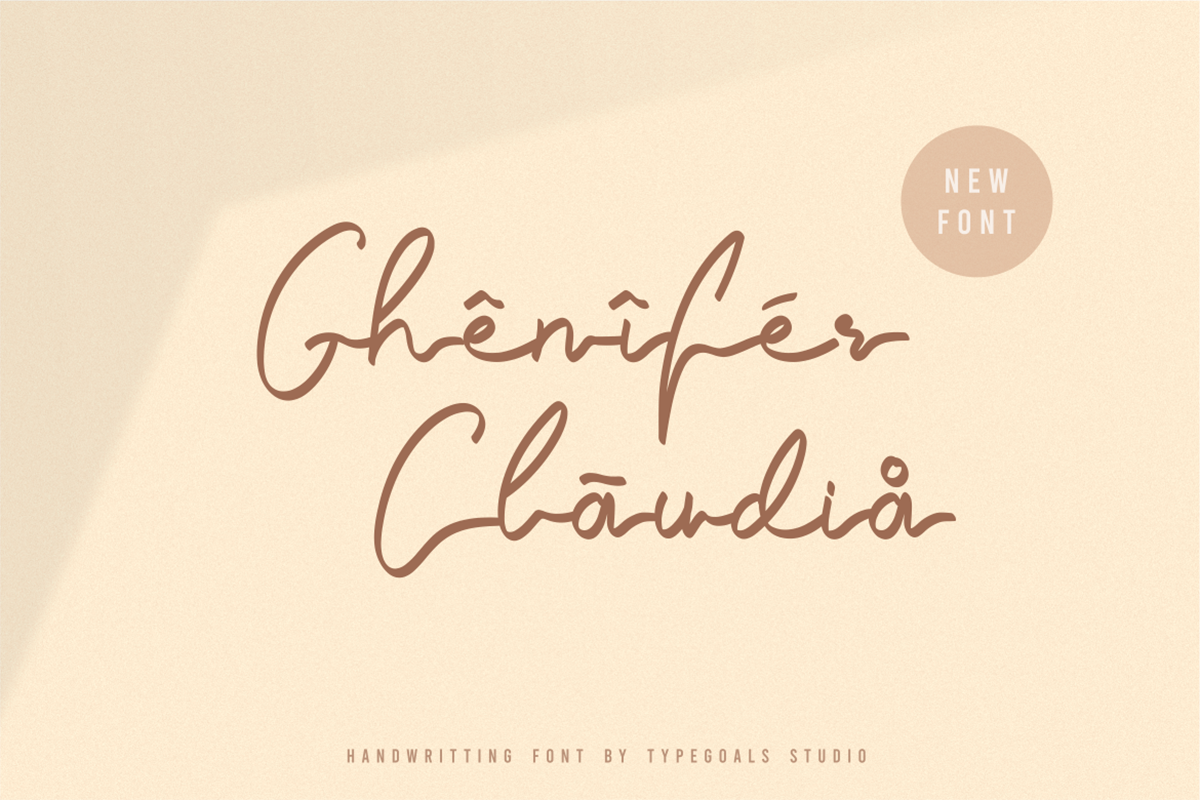 Ghenifer Claudia Free Font