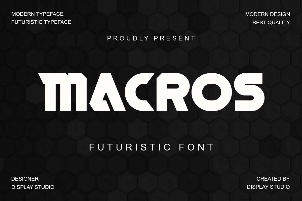 Macros Free Font