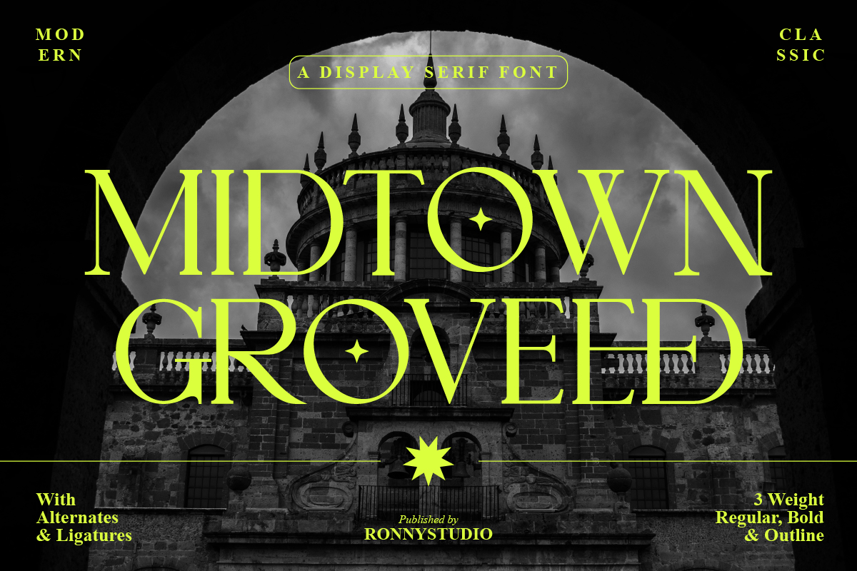 Midtown Groveed Free Font