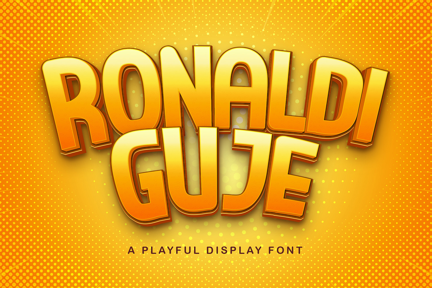 Ronaldi Guje Free Font